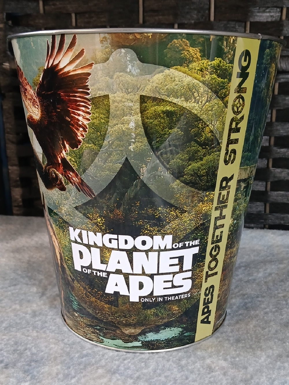 AMC Exclusive Kingdom of the Planet of the Apes Collectible Movie Popcorn Tin